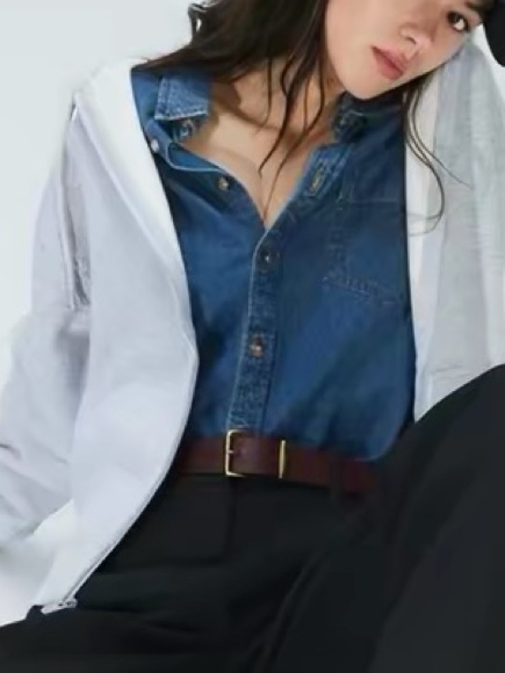 Aritzia Denim Forum The '80s Comfy Denim Shirt
